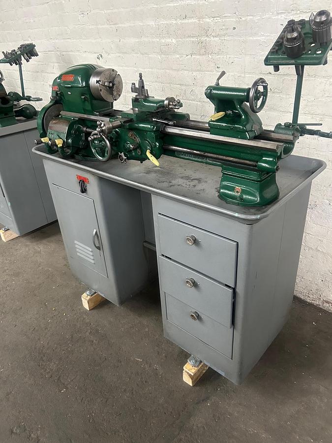 Used South Bend 10" x 22" 10K Precision Metal Cabinet Lathe, Model CL370ZD Well Tooled
