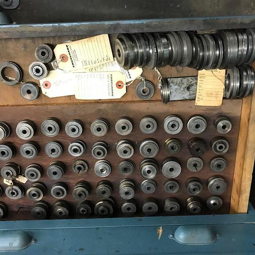 Used 9127-150 Antique Vintage Turks Head Engraved & Forming Rolls Collection of 1,750