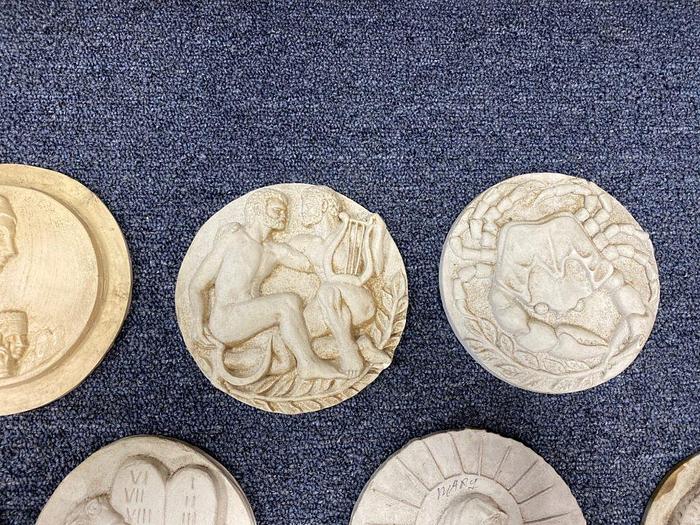 Used 3364-700 DUPLICATING PLATES – 27 COMPOSITE HAND CARVED MEDALLIONS, JEWELRY