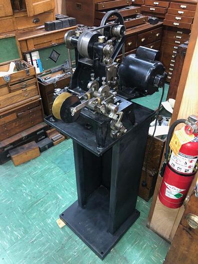 Used 3398-385 Wm.H.Baker Antique Blanking Press with Mechanical Indexing Roll Feed – Circa 1890