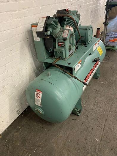 Used 5915-540 Gardner Denver Air Compressor Two-Stage Compressor Pump (5HP) 80 Gal Horizontal Tank