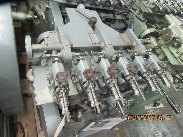 Used 7853-385 R. Gudel Type 30, 6-Position Semi-Automatic Ring/Band Brocading/Copy Engraving Machine