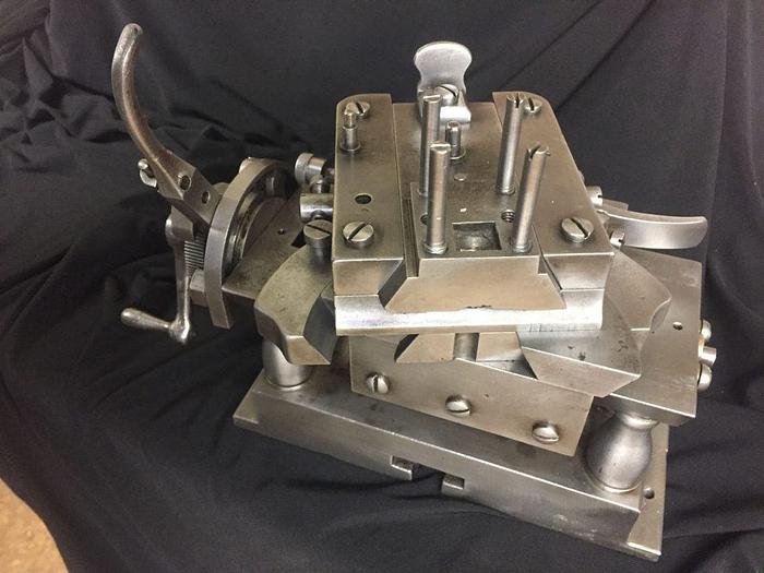 Used 2795-385 RARE ANTIQUE ROSE ENGINE TURNING MACHINE GUILLOCHE RADIUS TOOL SLIDE