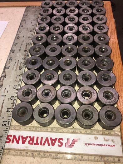 Used 3047-140 Lot of 50 Tungsten Quality Carbide Medium-Size Wire and Tube Drawing Dies
