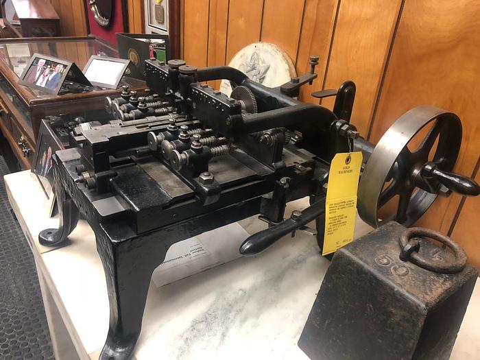 Used 0614-385 Charles Field Antique Automatic Engraving Chasing Machine Circa 1900