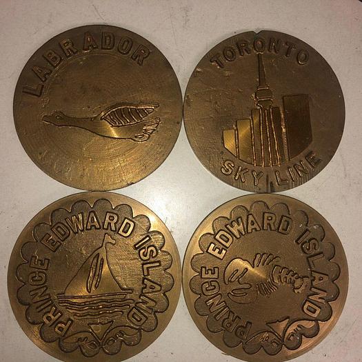 Used 3507-700 Assorted Group Lot of 50 Antique Mixed Master Brocading Templates – Bronze and Brass Material