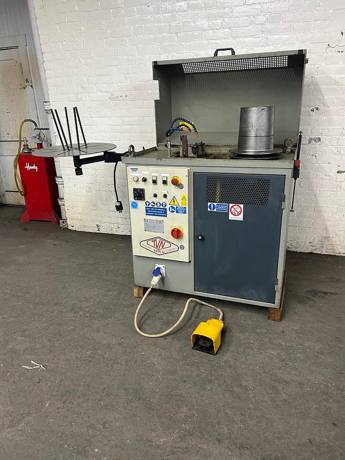 Used TVN Model T2/P Two Passages Bull Block Wire Drawing Machine, 5mm Max Gold Wire Input