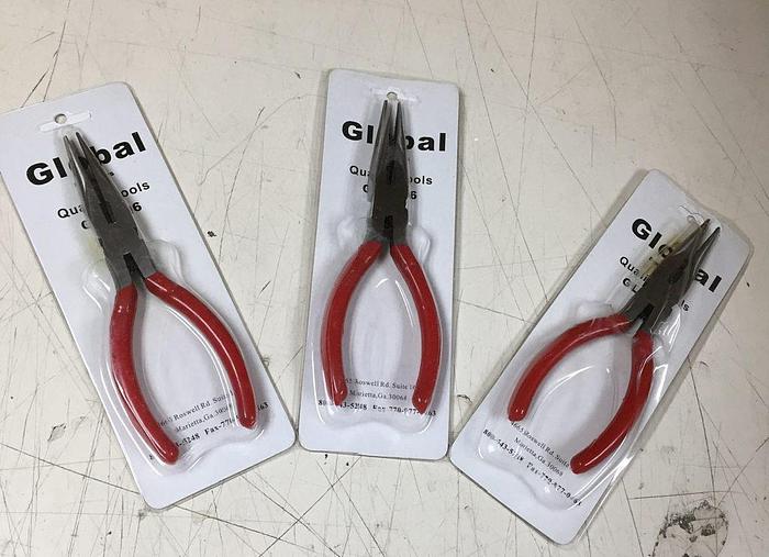 Used 3132-700 Lot of 25 Global Tools/Koion New Needle Nose Pliers Model GLC-106