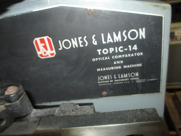 Used 0462-530 Jones & Lamson 14″ Floor Model Optical Comparator Model # TOPIC-14, S/N: E53227