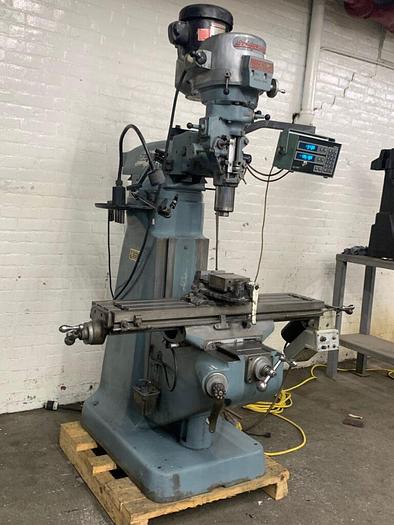 Used Bridgeport Series 1, 2HP Vertical Knee Mill with 6″ Vise & Acu-Rite 2-Axis DRO