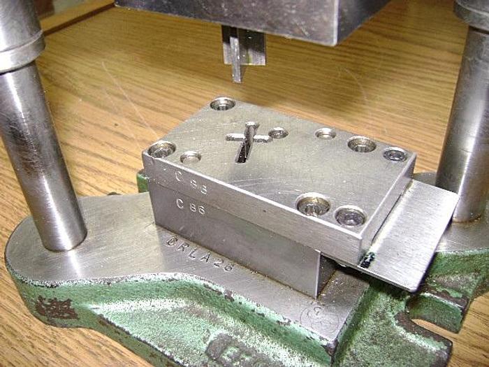 Used 1950-390 STAMPING PRESS  TOOL & DIE SET TO MAKE RELIGIOUS CROSS