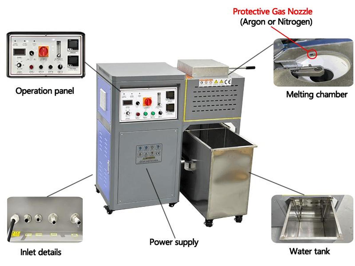 CDOCast Grain Making Machine - Gold & Silver - 10Kg Capacity