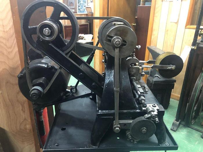 Used 3398-385 Wm.H.Baker Antique Blanking Press with Mechanical Indexing Roll Feed – Circa 1890