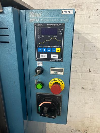 Used Yasui RBF-13 Rotating Burnout Furnace, Industrial Oven, Advanced Lost Wax Casting Machine