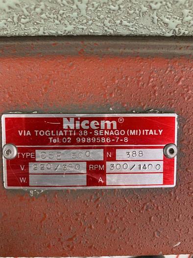 Used 4480-310 Nicem C500 MASTER Semi-Automatic, Single Station Centrifugal Spin Casting Machine