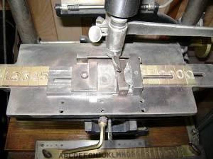 Used 2057 Antique Frank B Grover Co/New York 2 Dimensional Engraving Machine