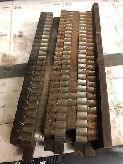 Used 3041-385 SET OF 9 ENGINE TURNING STRAIGHT LINE PATTERN BARS