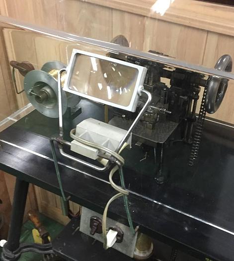 Used 8753-100 ANTIQUE CHAIN MAKING MACHINE-SHOW/EXHIBIT DISPLAY