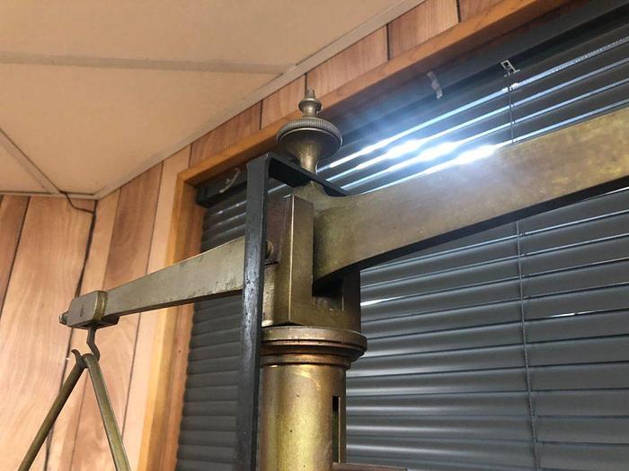 Used 2899-385 Antique H. Kohlbusch Balance Beam Scale with Set of Weights Circa 1890