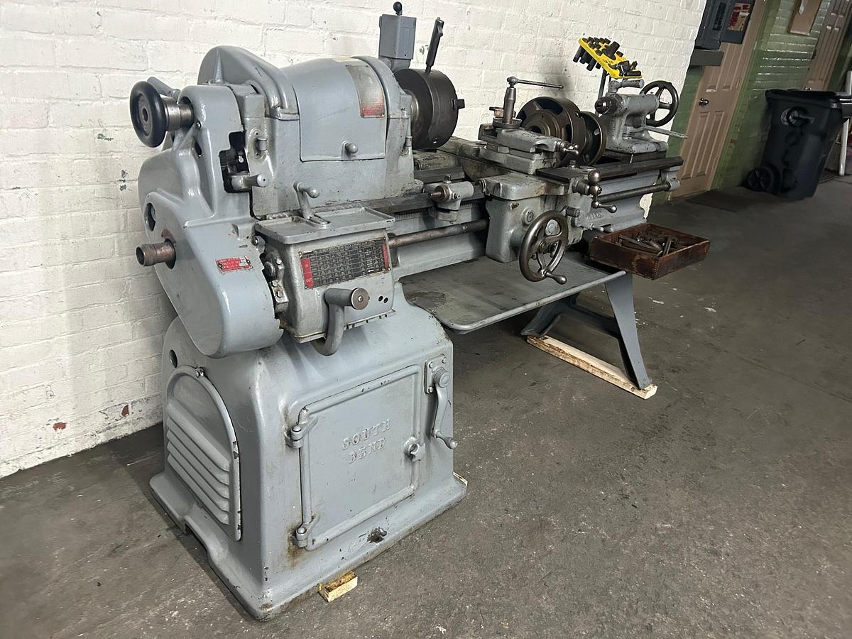 Used South Bend 14-1/2"X 38" Heavy Duty Precision Lathe Model 8183C W/ Taper Attachment & Tooling