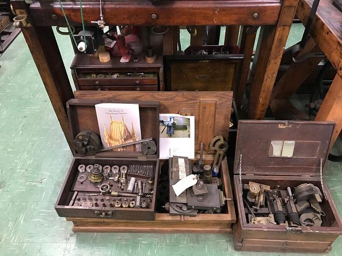 Used 9286-385 Antique Holtzapffel Ornamental Turning Lathe, Circa 1881