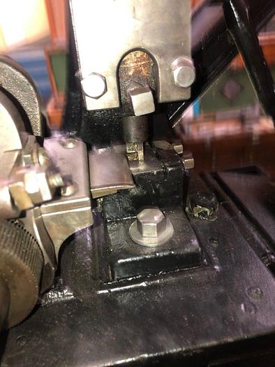 Used 3398-385 Wm.H.Baker Antique Blanking Press with Mechanical Indexing Roll Feed – Circa 1890