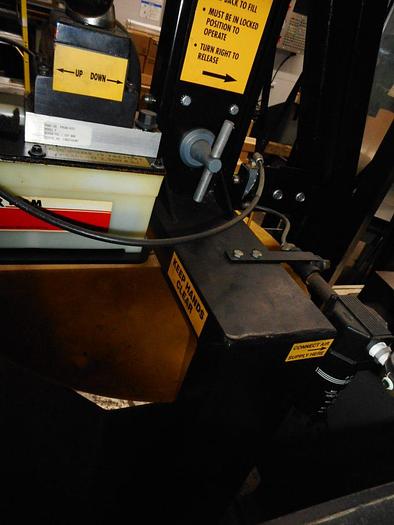 Used 2849-220 Pig Press DRM607 Spark Resistant Waste Compactor W /Structural C-Channel Frame & Aluminum Ram