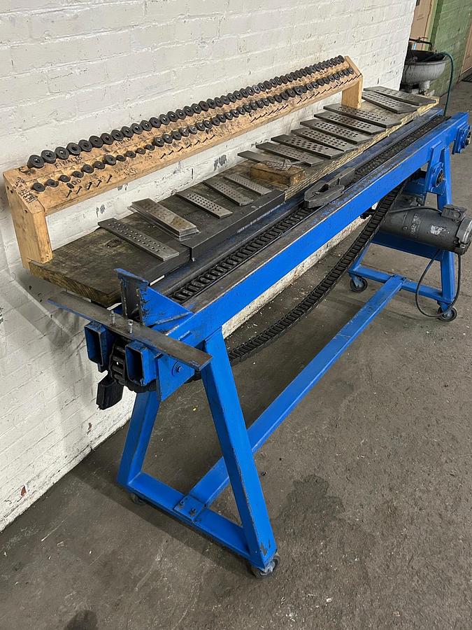 Used Power Motorized Draw Bench 6'5" Complete with Draw Dies / Draw Plates