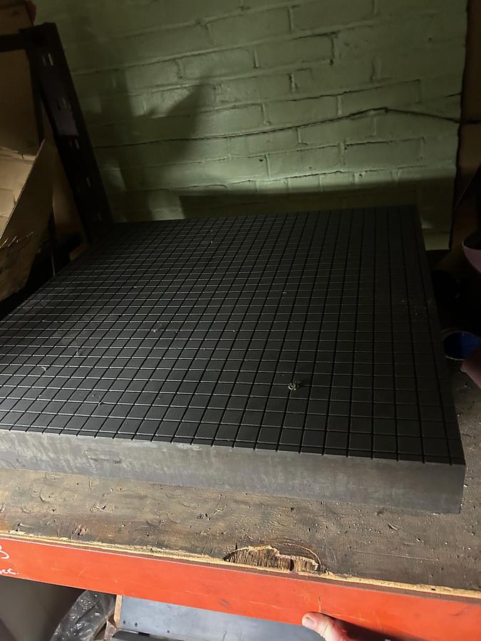 Used Precision 30" X 30" x 3" H Cast Iron - Lapping Work Table