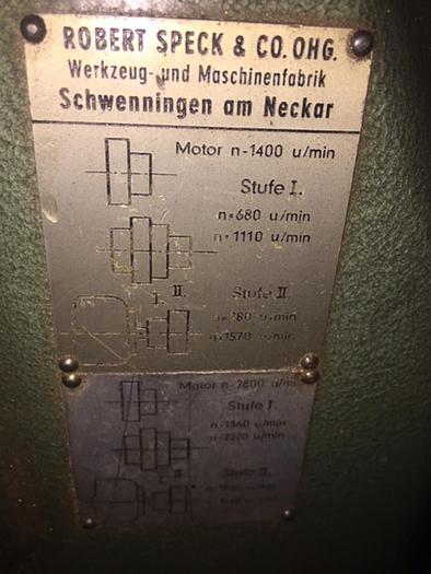 Used 3404-600 Robert Speck (Germany) Tube and Part Cutoff Saw / Mill