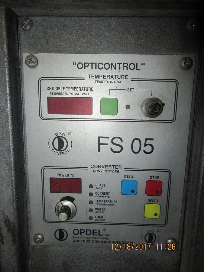 Used OPDEL 6 KG Induction Melter Melting Oven Furnace, Gold, Silver