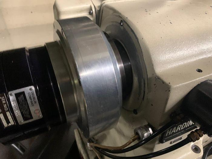 Used Hardinge CHNC-III CNC LATHE, Fanuc 18T, Hardinge Bar Feed