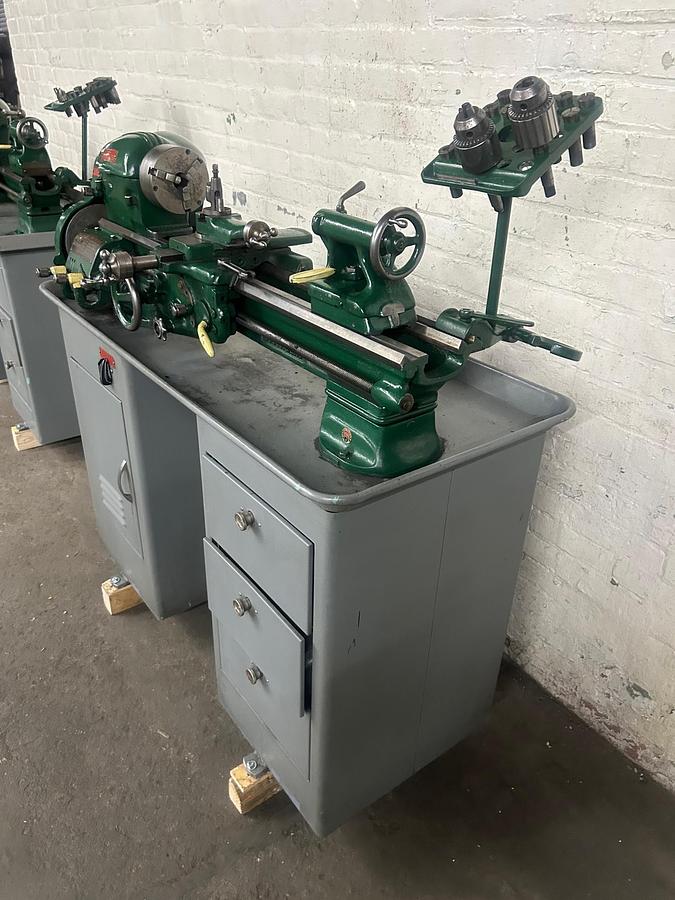 Used South Bend 10" x 22" 10K Precision Metal Cabinet Lathe, Model CL370ZD Well Tooled