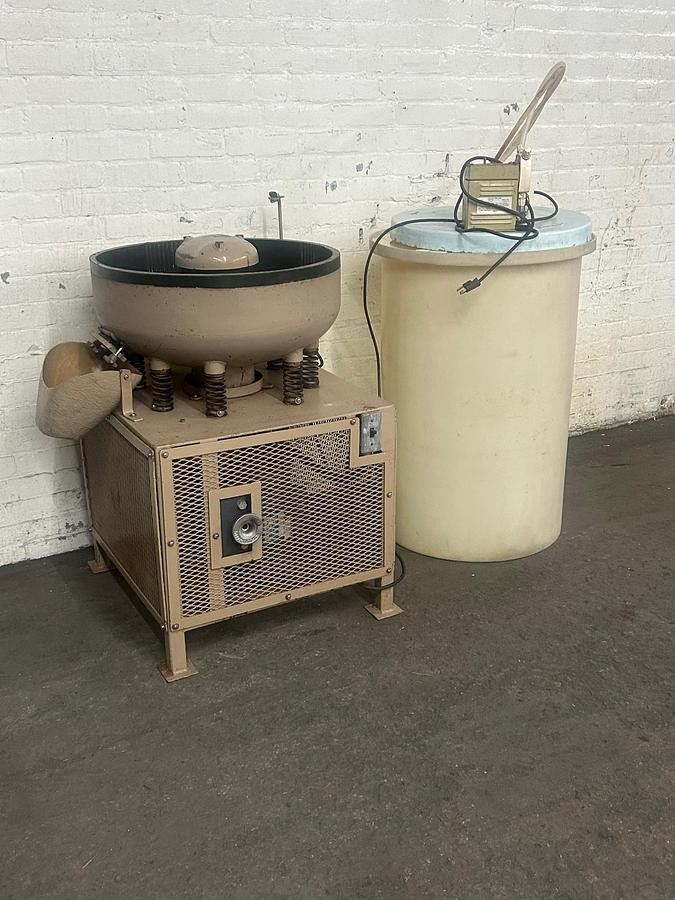 Used Mirro-Brite Vibratory Finishing Machine, Model #MB-150 with Flow-Through Water System