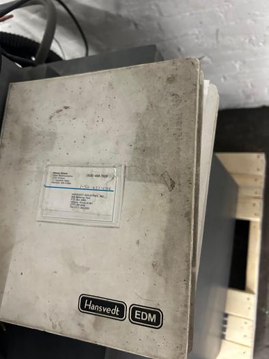 Used Hansvedt EDM CS1 Workman/201 Electrical Discharge Machine Ram EDM System