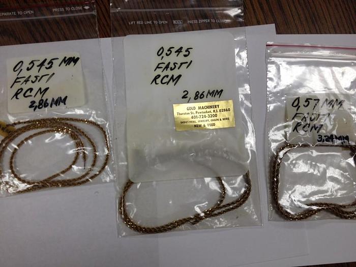 Used 7306-100 FASTI-TYPE AND FASTI RCM HAND MADE ROPE CHAIN BY MACHINE MANUFACTURING CELL