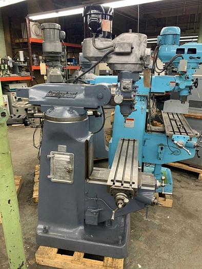 Used 1011-470 Bridgeport 1-1/2 HP Vertical Ram Type Turret Milling Machine, Model BR2J