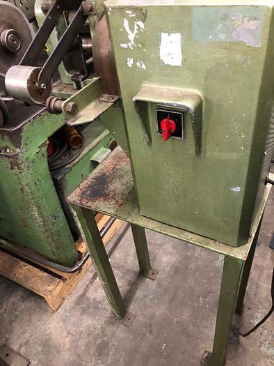 Used 3032-150 Buhler (GERMANY) 2-HI Precision Power Wire Rolling Mill with Take Up & Pay Off
