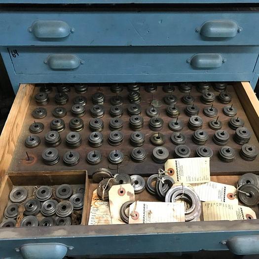 Used 9127-150 Antique Vintage Turks Head Engraved & Forming Rolls Collection of 1,750