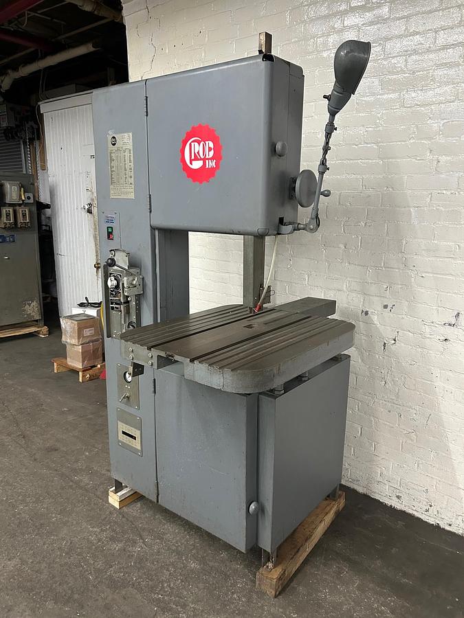 Used Grob 4V-18 Heavy Duty 18" Vertical Bandsaw | Air-Hydraulic Feed | Blade Welder | 4-Speed