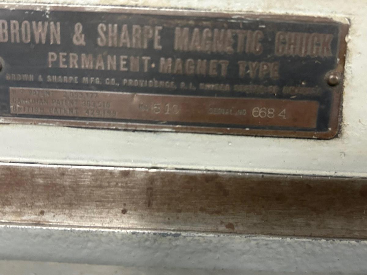 Used  Reid No. 2-B 6"X 18" 3Ph Reciprocating Grinder with B&S Magnetic Chuck