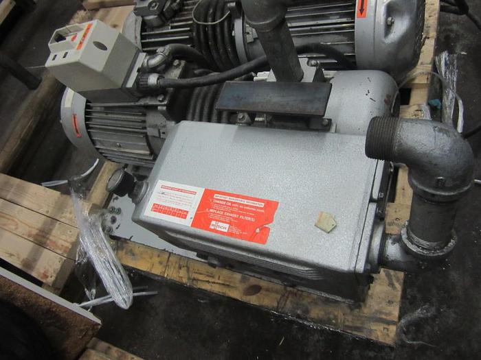 Used 2135-310 Busch Single Stage Rotary Vane Vacuum Pump, Model RC900