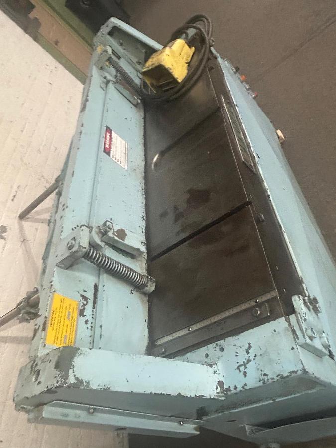 Used Wysong 52" x 14 Gauge Power Shear, Model 111452, with Back Gauge