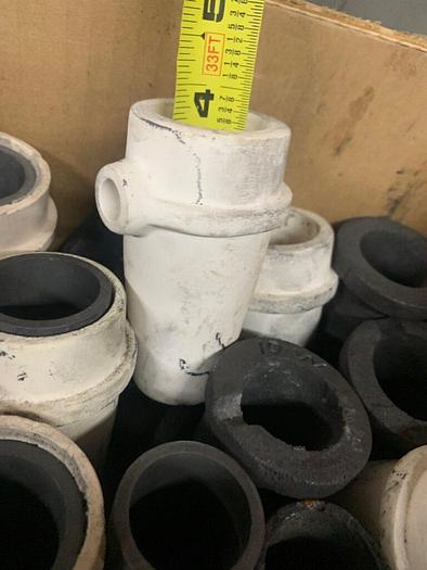 Used 5923-185 Manfredi Crucibles Set, Ceramic Sleeves, Graphite Liners for Induction Melting Gold/Silver Jewelry