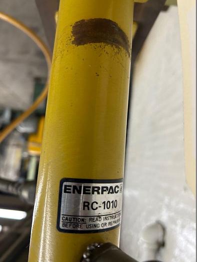 Used 8469-220 Enerpac Model DEM1321 Twin Cylinder Bench Model Hydraulic Press