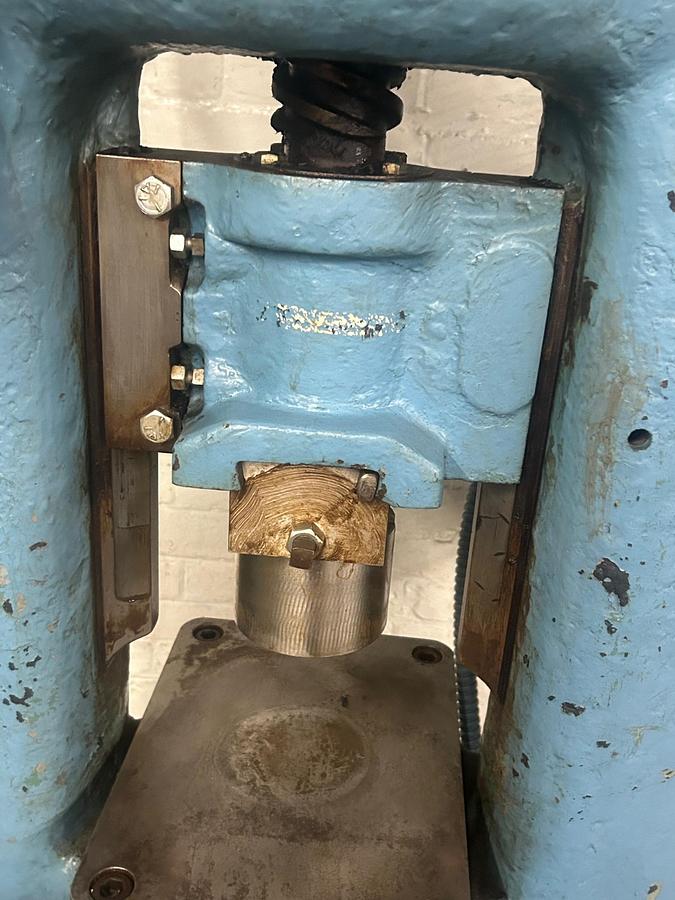 Used ZEH & Hahneman 25 Ton Bridge Style Motorized Pneumatic Power Industrial Jewelry Screw Press