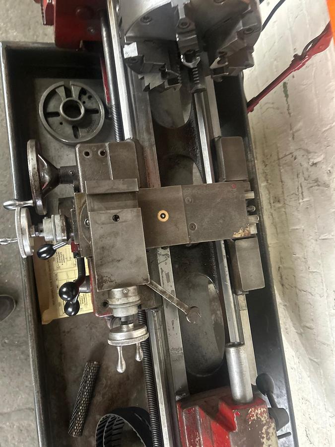 Used Clausing 10" x 24" Precision Floor Model Belt Drive Metal Cutting Lathe, Model #4903