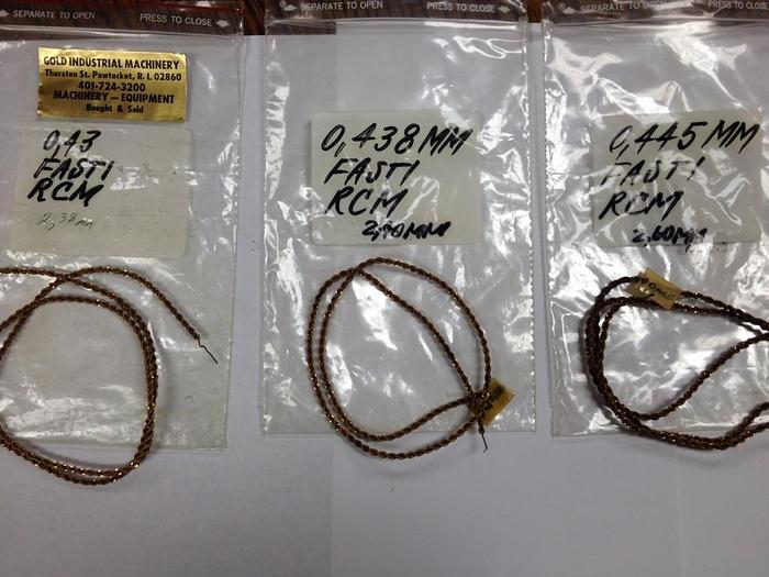 Used 7306-100 FASTI-TYPE AND FASTI RCM HAND MADE ROPE CHAIN BY MACHINE MANUFACTURING CELL