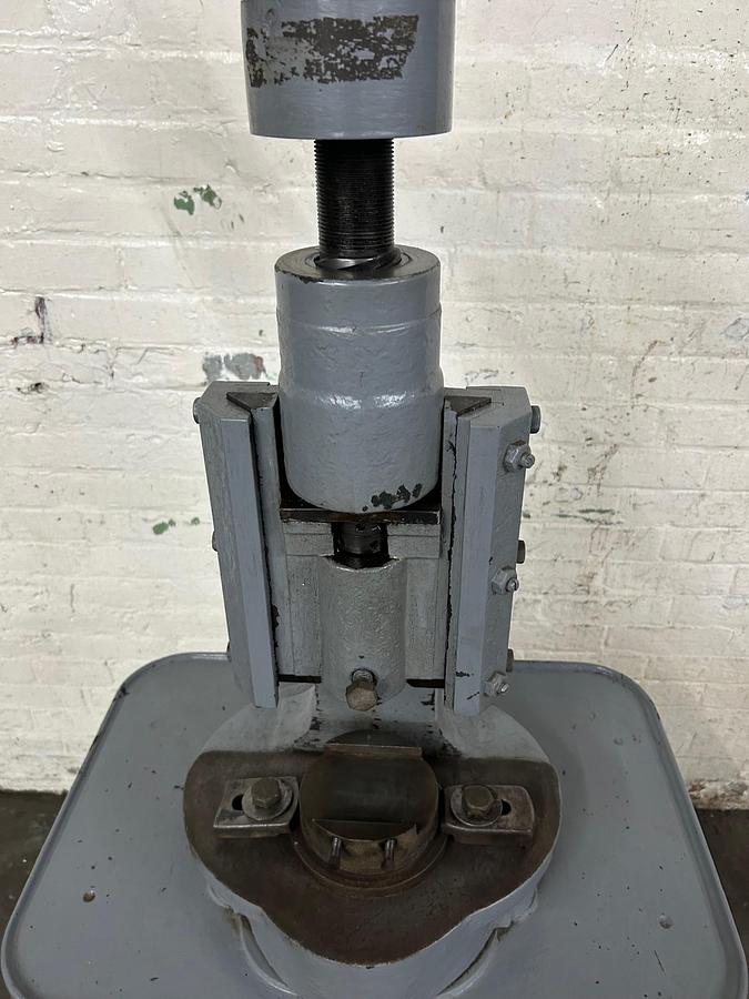 Used H. Blundell & Co Antique Hand Operated Stamping / Forming Screw press / Fly Press Providence RI - 1869