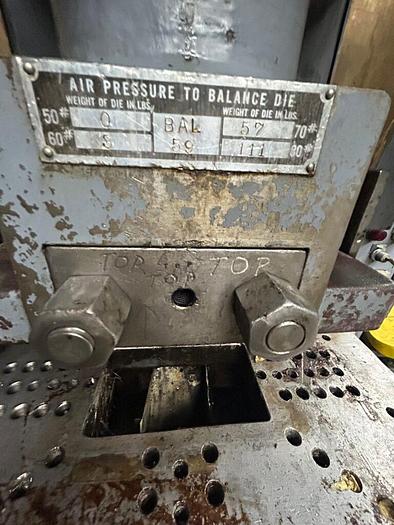 Used 5288-230 Bliss 35 Ton OBI Single Crank Flywheel Power Press, Model CH 35 W/ 6″ Peterson Roll Feed